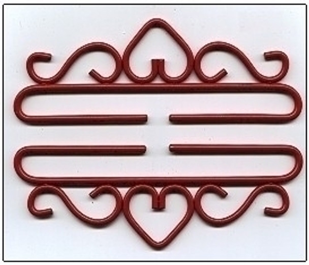 83235 Bellpull Wrought Iron; Red Finish 35cm (13-1/2") 