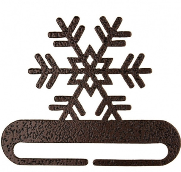 AM27214 Bellpull Ackfeld Manufacturing Snowflake Split Btm - Copper Vein; Metal; Powder Coated Silver Vein 12"