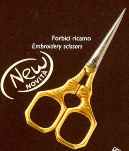 Premax PX1129 Scissors Eiffel Tower 24K Gold plated handle nickle plated blade carbon steel  4" 