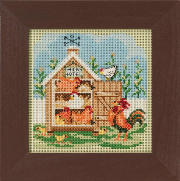 MH142214 Mill Hill Buttons and Bead Kit Chicks Hotel (2022)