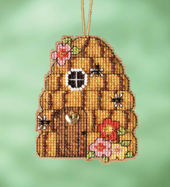 MH162214 Mill Hill Charmed Ornament Kit Bee Hive House (2022)