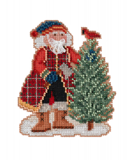 MH202231 Mill Hill Santa Ornament Kit Scotch Pine Santa - (2022)