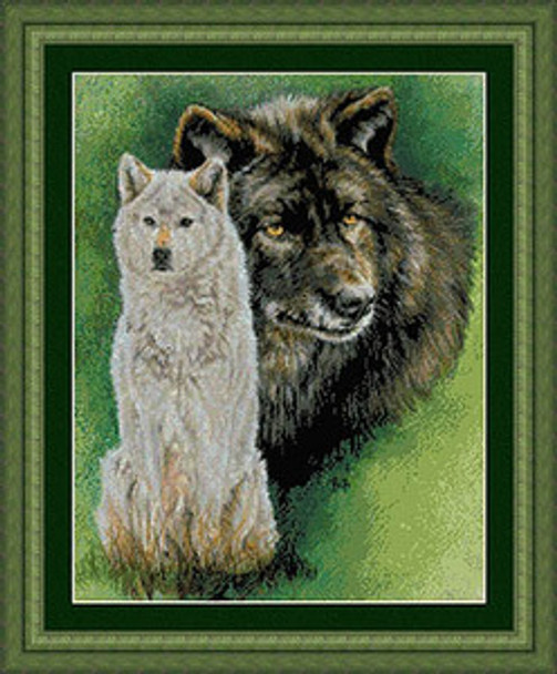 Misunderstood-Wolves Artwork by Barbara Keith. Design size is 196w X 257h by Kustom Krafts 09-1012 