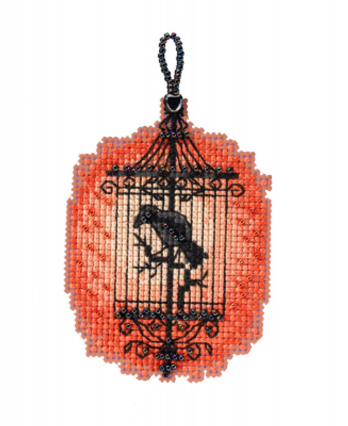 MH182225 Mill Hill Seasonal Ornament Kit Spooky Cage (2022)