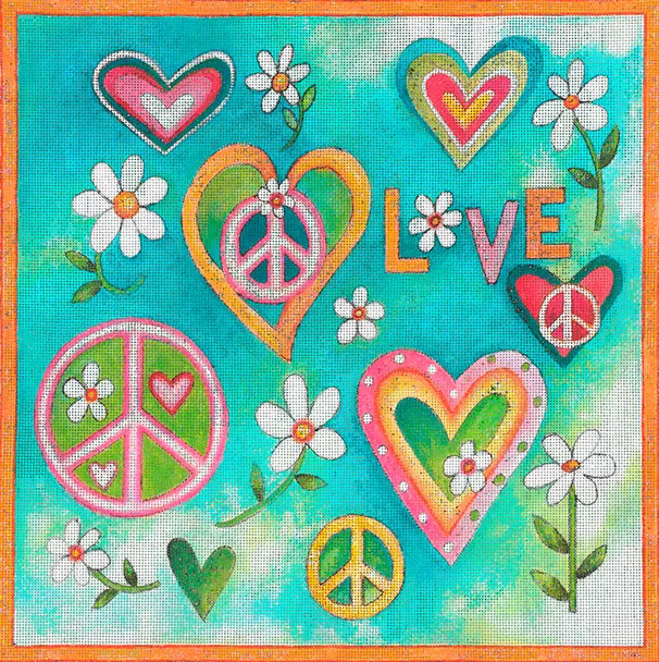 JG-162 Hearts 12×12 18 Mesh Janice Gaynor