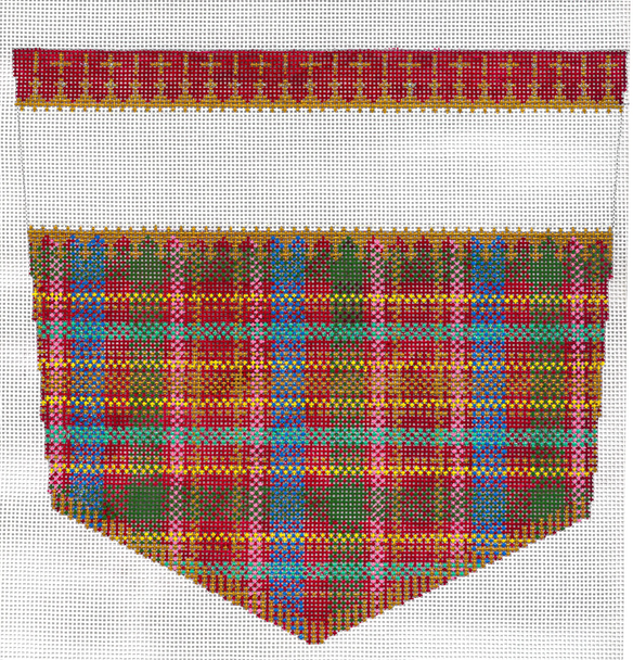 MS174 Red Plaid Cuff 9″ x 10″ 14 Mesh Machelle Somerville   