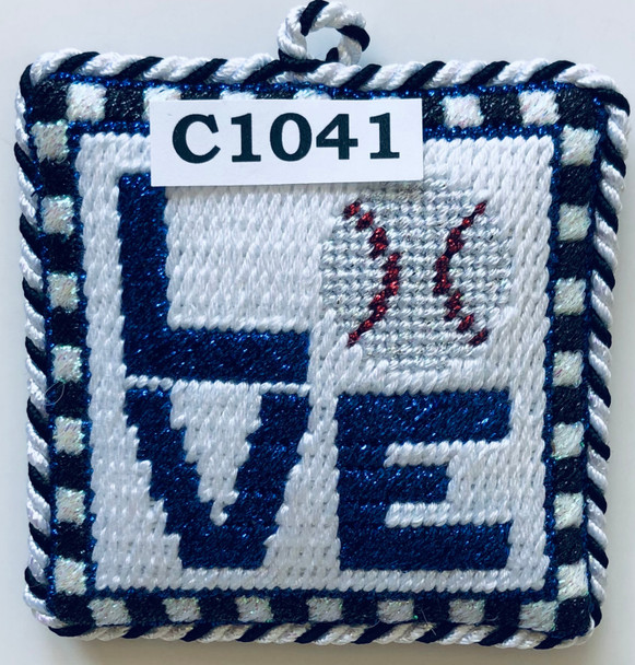 C1041 I HEART BASEBALL 2 1/2" X 2 1/2 The Princess And Me