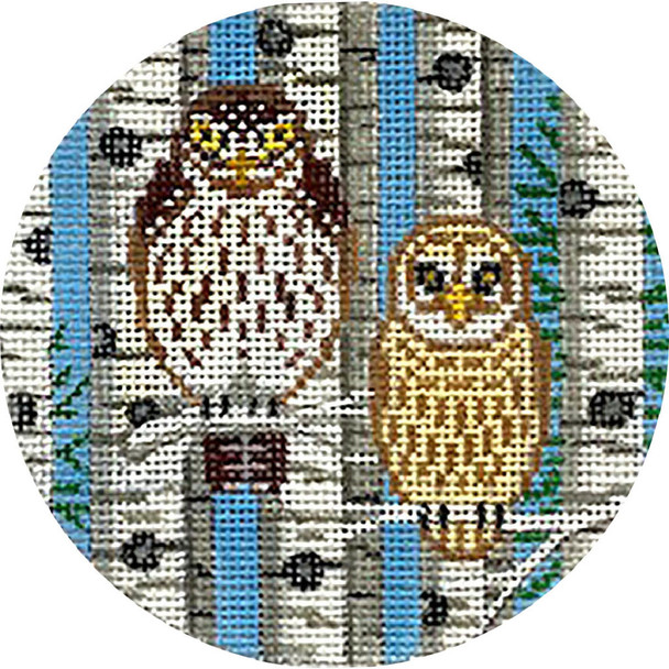 APX499 TWO OWLS 4” Round 18 Mesh Alice Peterson!