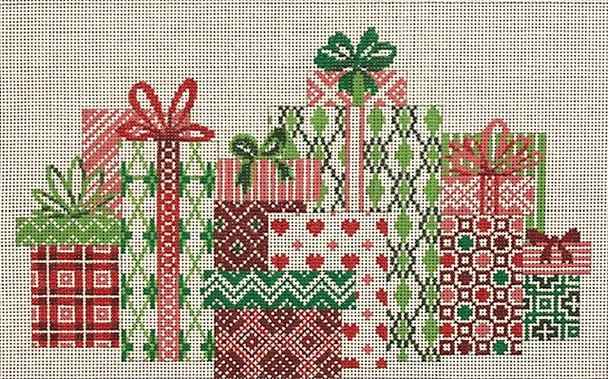 ASIT469 Christmas Packages  13X8 13 Mesh A Stitch In Time