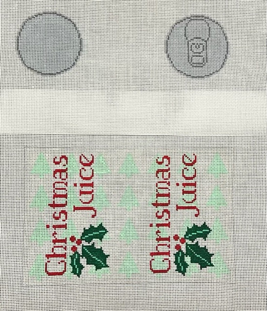 ASIT620 Christmas Juice Can Finished can is 3X7  2 part   18 Mesh A Stitch In Time