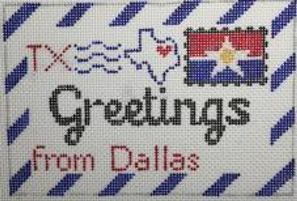 RD 270 Dallas Mini Letter 18 Mesh Rachel Donley Needlepoint Designs