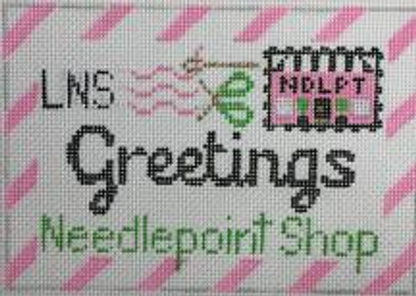 RD 356 Needlepoint Shop Letter  3.5"x5.5" 18 Mesh Rachel Donley Needlepoint Designs