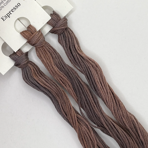 Hand Dyed Thread - Espresso Colour and Cotton