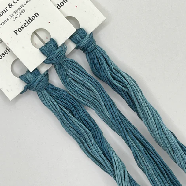 Hand Dyed Thread - Poseidon Colour and Cotton