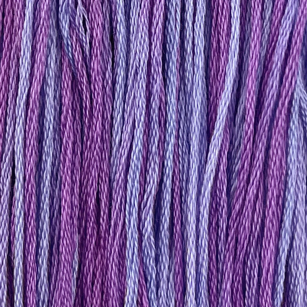 Hand Dyed Thread - Purple Iris Colour and Cotton