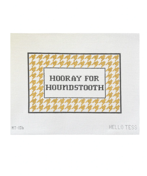 Hello Tess Designs HT10618 Hooray for Houndstooth 9”W x 6”H 18 mesh