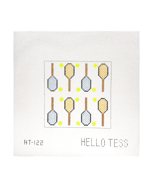 Hello Tess Designs HT122 Tennis Rackets 5” Square 13 Mesh