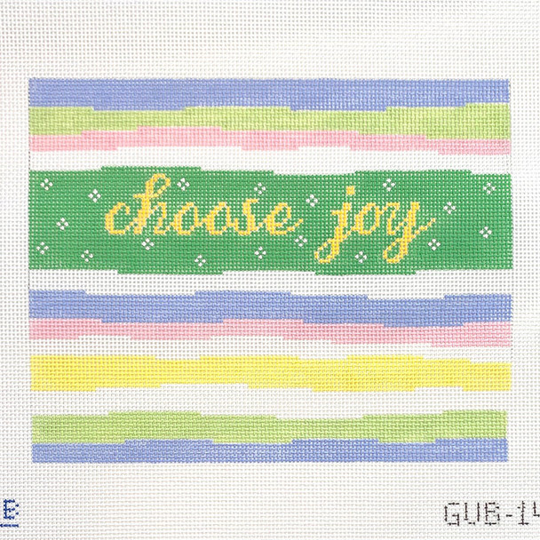 GUB-14 Choose Joy  9wx7h 13 Mesh  LAUREN BLOCH DESIGNS