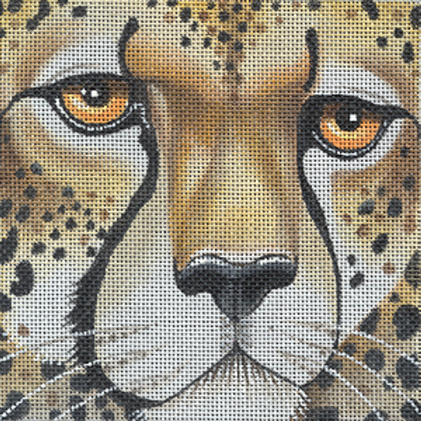 3514 Cheetah 6" x  6" 18 Mesh Leigh Designs Up Close & Personal Coaster