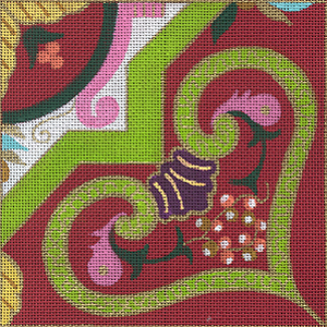 5711 Fez Coaster 6" x 6" 18 Mesh Leigh Designs Tangiers Coaster