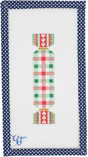 WSC-001 Gingham Cracker 1.75” wide by 6.75” tall 18 MESH CHRISTMAS ORNAMENT WIPSTITCH Needleworks!