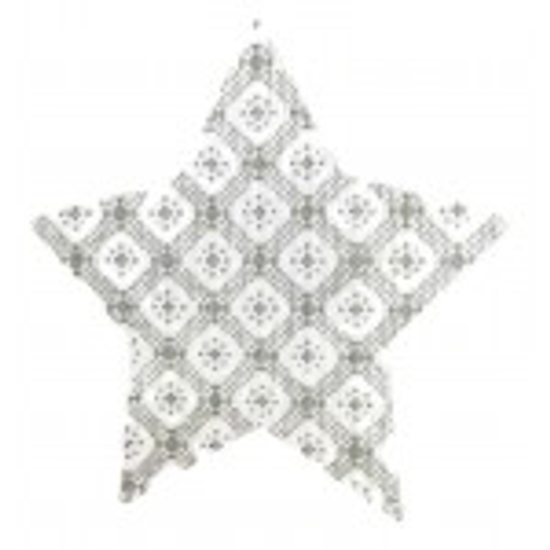 Wg12285 Kristi's 6" Star - silver 18ct With Crystal's Whimsy And Grace Whimsy And Grace