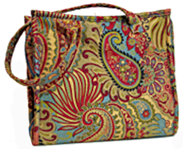 #92 323 Zippered Utility Case Happy Trees (Swatch), Shown Finished in #65 Venetian Hug Me