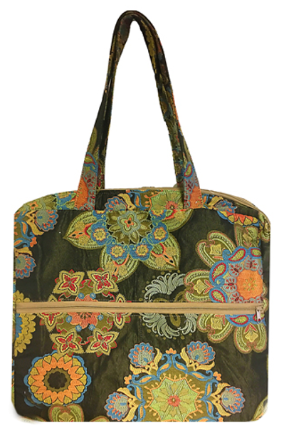 #89 611 The Antoinette InTropical Nights (Swatch) shown Finished in #79 Kaleidoscope Hug Me Bag