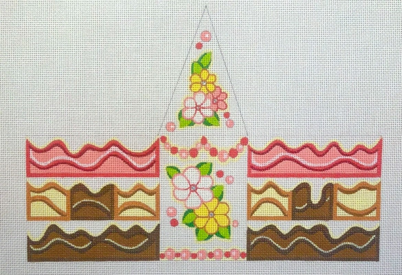 HO40 3D WHITE CAKE DESSERT 4.0 x 3.0 x 4.0, 18 mesh Raymond Crawford Designs