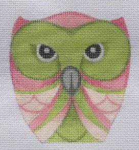 HO1258 OWL 4.5 tall on 18 mesh Raymond Crawford Designs