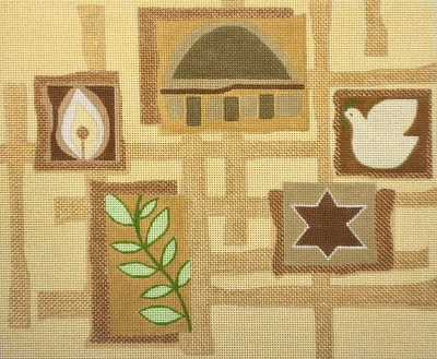 HO2157 MODERN GOLD TALLIS  11 X 13  13 Mesh Raymond Crawford Designs