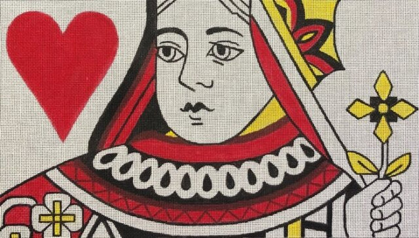 HO2129 QUEEN OF HEARTS PORTRAIT  Queen of Hearts Rectangle-8 x 12 13 mesh Raymond Crawford Designs