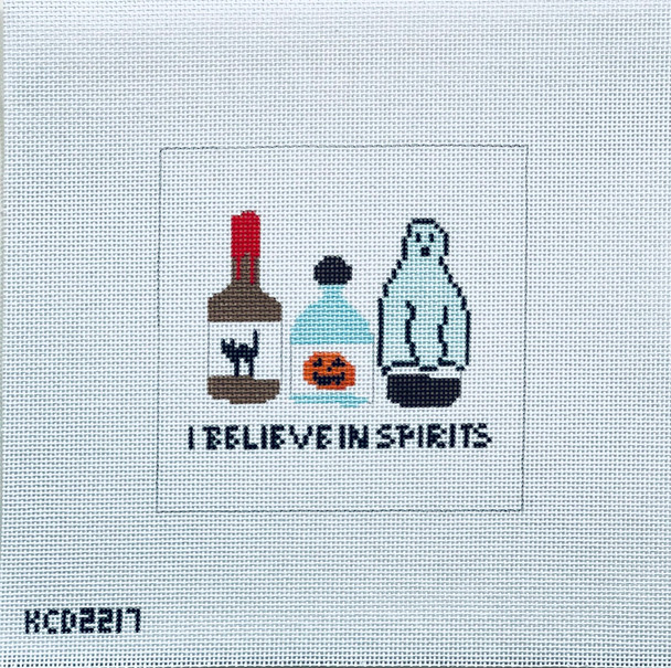 KCD2217 I Believe In Spirits 4 1/2" square 18 Mesh August Morgan