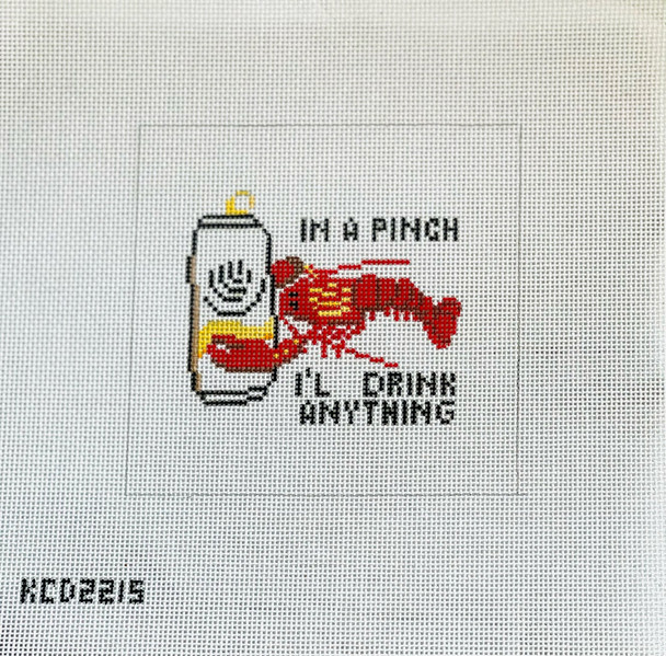 KCD2215 In a Pinch Canvas 4 1/2" square 18 Mesh August Morgan