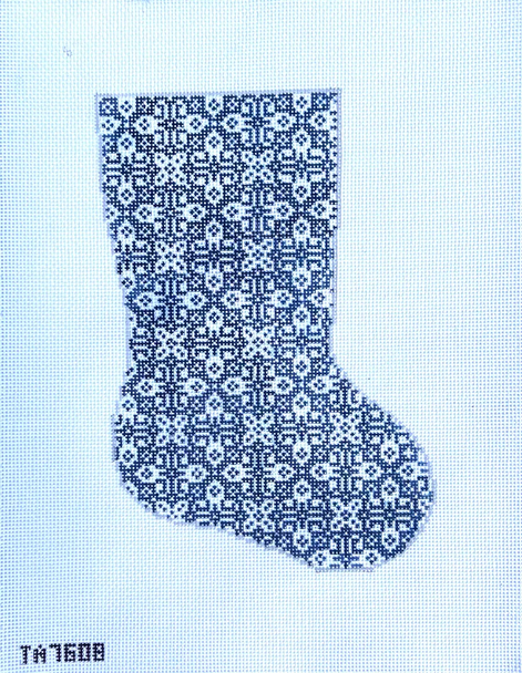 Thorn Alexander (KCN) TA7608 Southwestern Midsize Stocking Navy 7" X 10" 13 Mesh