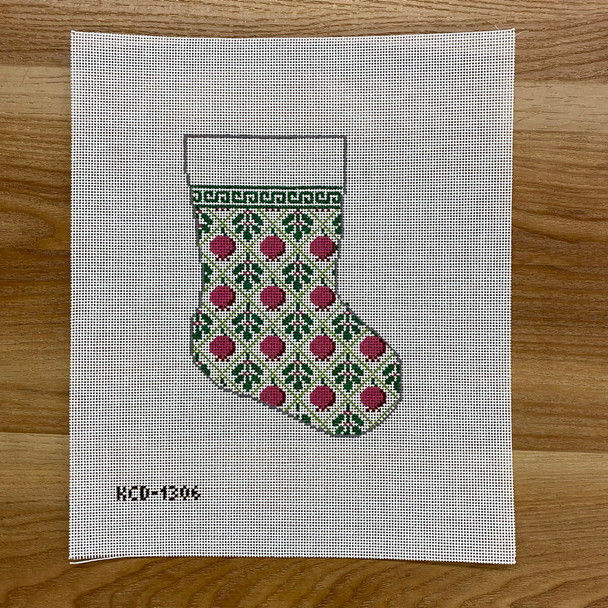 SCT Designs (KCN) KCD1306 Pomegranate Holiday Mini Sock 4 1/4" X 6" 18 Mesh