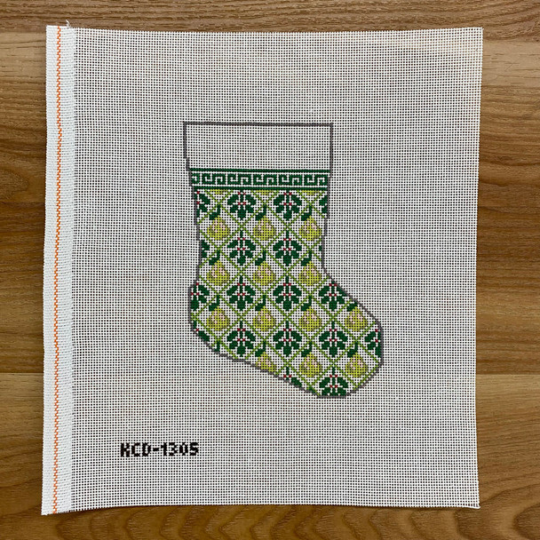 SCT Designs (KCN) KCD1305 Pears Holiday Mini Sock 4 1/4" X 6" 18 Mesh
