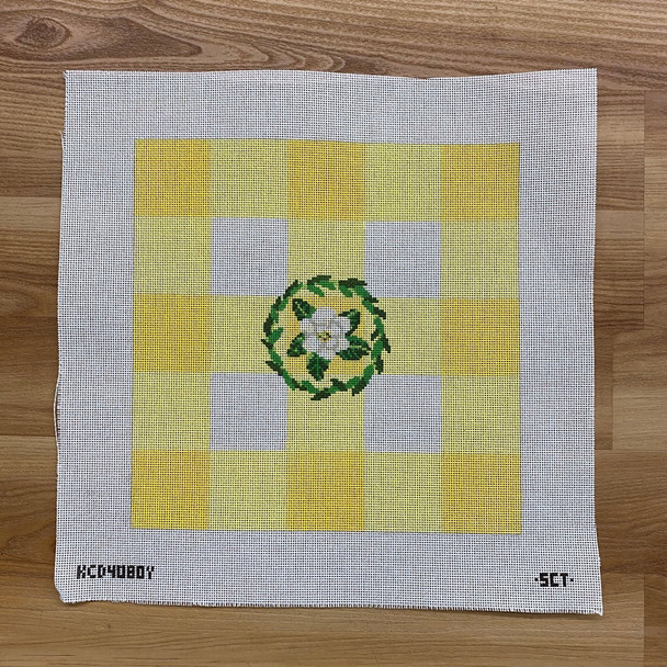 SCT Designs (KCN) KCD4080Y 2021 Gingham Square Yellow 12" square 13 Mesh