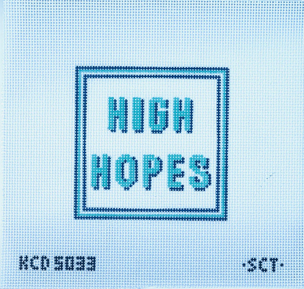 SCT Designs (KCN) KCD5033 High Hopes  4 1/4" Square 13 Mesh
