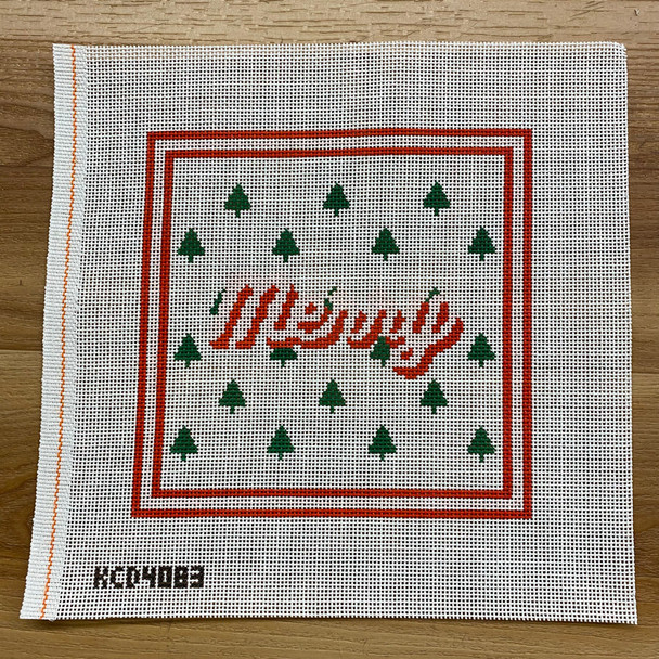 SCT Designs (KCN) KCD4083 Merry Pillow  7 3/4" square  13 Mesh