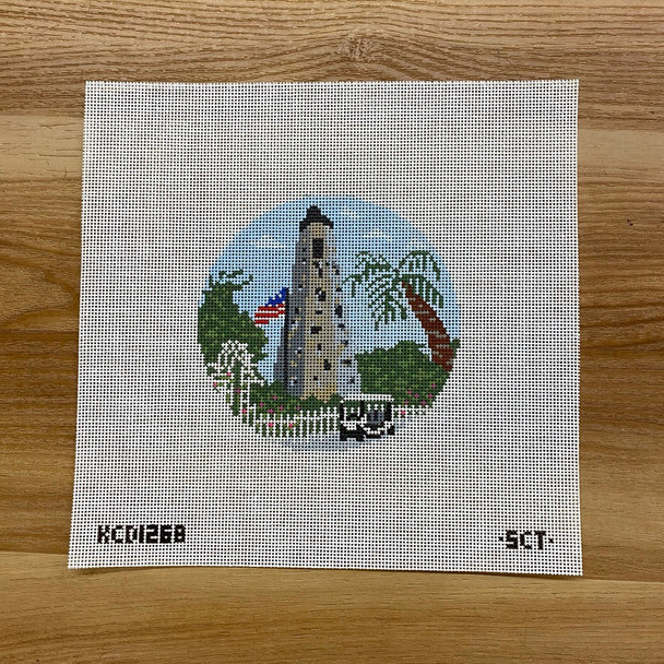 Old Baldy Lighthouse 4 1/2" round 18 Mesh SCT Designs (KCN) KCD1268