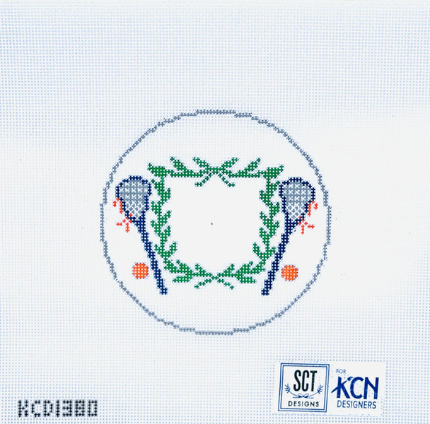 SCT Designs (KCN) KCD1380 Lacrosse Crest 4 1/2" round  18 Mesh
