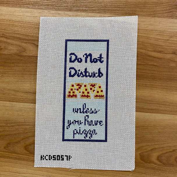 SCT Designs (KCN) KCD5057P Do Not Disturb Unless You Have Pizza  3 1/2" X 8" 13 Mesh