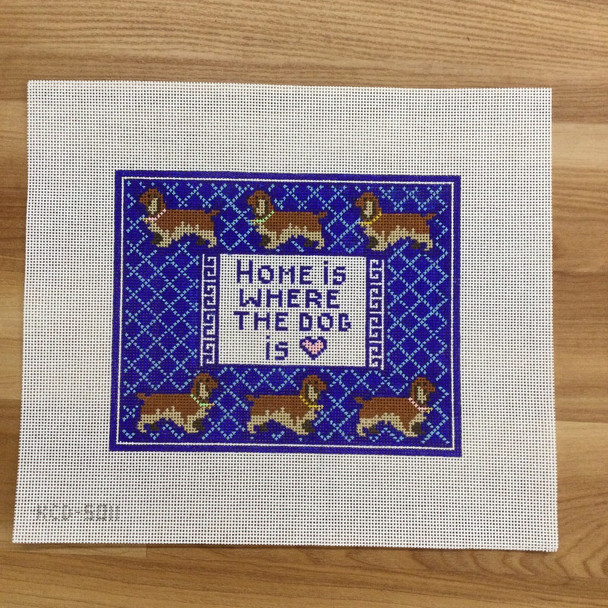 SCT Designs (KCN) KCD5011 Home is Where the Dog Is (Cocker Spaniel) 9" x 7 1/2" 13 Mesh