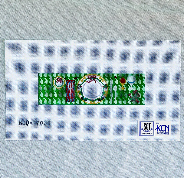 SCT Designs (KCN) KCD7702B  Holiday Napkin Ring Christmas  Damask  6 1/4" X 1 3/4" 13 Mesh