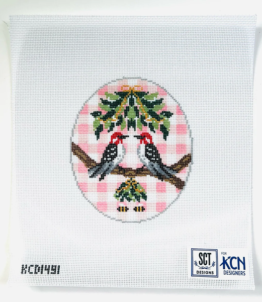 SCT Designs (KCN) KCD1491 Woodpecker Oval  4 1/4" X 5"  18 Mesh