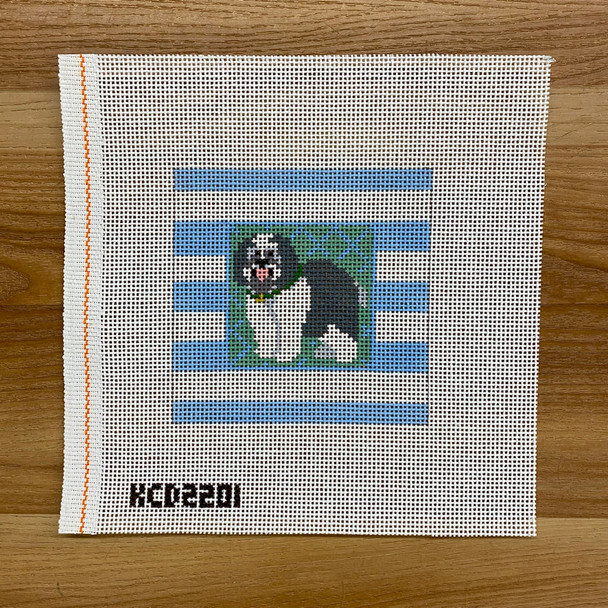 SCT Designs (KCN) KCD2201 Sheepdog Striped Square 4 1/2" square  13 Mesh