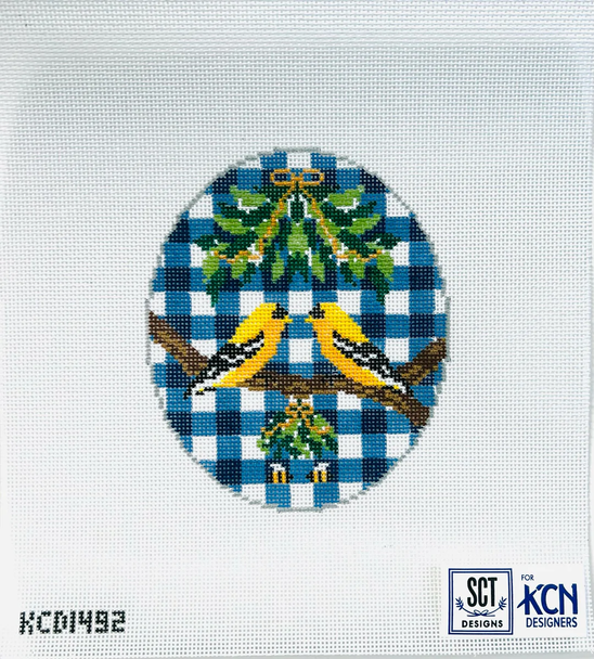 SCT Designs (KCN) KCD1492 Goldfinch Oval 4 1/4" X 5" 18 Mesh