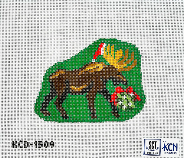 SCT Designs (KCN) KCD1509 Holiday Moose 6" X 4 1/2" 13  Mesh