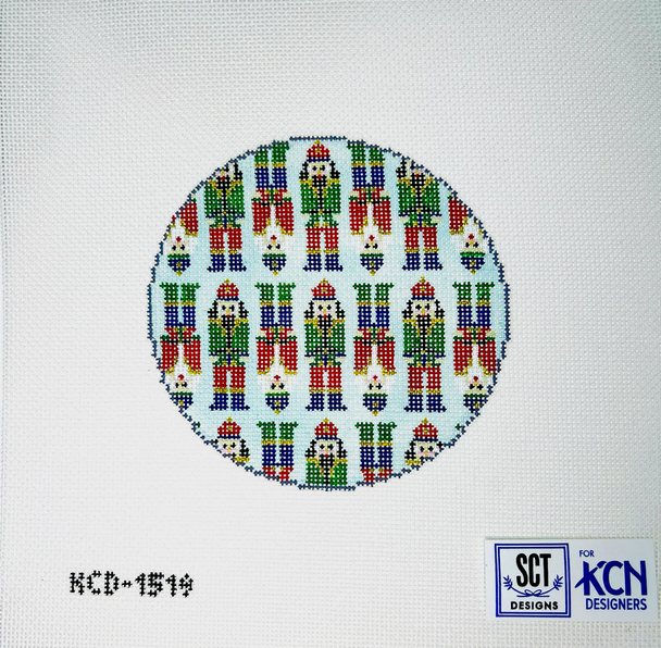 SCT Designs (KCN) KCD1519 Mini Nutcracker Round Blue  4 1/2" Round 18 Mesh